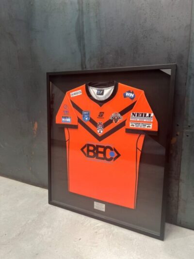 Nyngan Tigers Jersey Framed in Brisbane Office